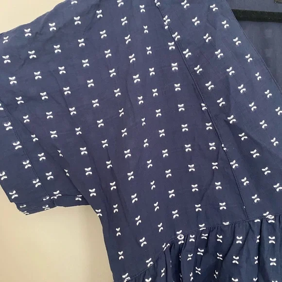 Madewell v-neck Dolman Sleeve Mini Dress size XL - Picture 4 of 6